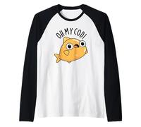 Jeu de Mots Amusant à Base de Poisson Oh My Cod Manche Raglan