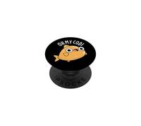 Jeu de Mots Amusant à Base de Poisson Oh My Cod PopSockets PopGrip Adhésif