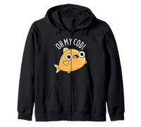 Jeu de Mots Amusant à Base de Poisson Oh My Cod Sweat à Capuche