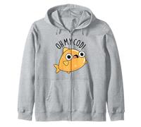 Jeu de Mots Amusant à Base de Poisson Oh My Cod Sweat à Capuche