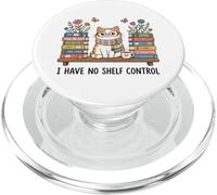Jeu de Mots Amusant à Lire, Je n'ai Aucun contrôle d'étagère pour Chats, Amateur de Livres PopSockets PopGrip pour MagSafe