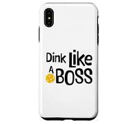 Jeu de Mots Amusant au Pickleball Dink Like a Boss Coque pour iPhone XS Max