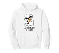 Jeu de Mots Amusant « Eat Drink and Be Scary » Sweat à Capuche