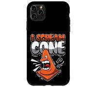 Jeu de Mots Amusant en Forme de cône de signalisation Orange Coque pour iPhone 11 Pro Max