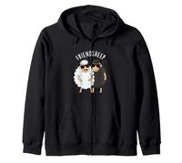 Jeu de Mots Amusant en Forme de Mouton Friendsheep Sweat à Capuche