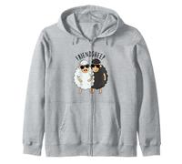 Jeu de Mots Amusant en Forme de Mouton Friendsheep Sweat à Capuche