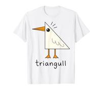 Jeu de Mots Amusant en Forme de Triangle et Mouette T-Shirt Graphique avec Valeur