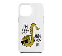 Jeu de Mots Amusant I'm Saxy and You Know It Coque pour iPhone 13 Pro Max