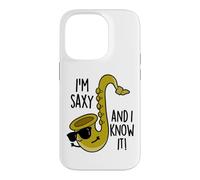 Jeu de Mots Amusant I'm Saxy and You Know It Coque pour iPhone 14 Pro