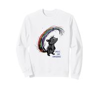 Jeu de Mots Amusant LGBTQ+ avec Humour Skunk et Rainbow Pride Sweatshirt