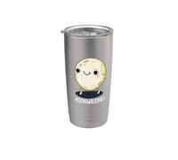 Jeu de mots amusant Moonwalking Gobelet isotherme en acier inoxydable double paroi