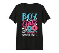 Jeu de Mots Amusant pour garçon ou Fille We Donut Know Yet T-Shirt Haut de Gamme