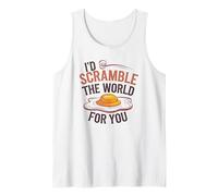 Jeu de mots amusant pour les amateurs d'œufs, I'd Scramble the World for You Débardeur