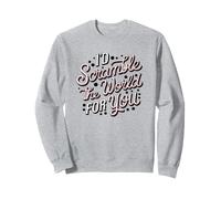 Jeu de mots amusant pour les amateurs d'œufs, I'd Scramble the World for You Sweatshirt