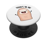 Jeu de Mots Amusant pour Les Orteils d'aujourd'Hui PopSockets PopGrip Adhésif