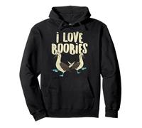 Jeu de Mots Amusant pour observateur d'oiseaux à Pieds Bleus - I Love Boobies Sweat à Capuche