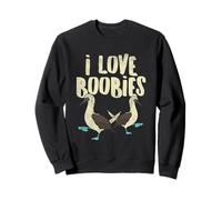 Jeu de Mots Amusant pour observateur d'oiseaux à Pieds Bleus - I Love Boobies Sweatshirt