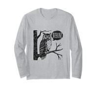 Jeu de mots amusant pour professeur d'anglais « Who Owl » Manche Longue