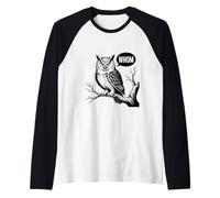 Jeu de mots amusant pour professeur d'anglais « Who Owl » Manche Raglan