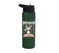 Jeu de mots amusant pour professeur de mathématiques - Chat Meowthematician Stainless Steel Insulated Water Bottle
