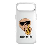 Jeu de Mots Amusant pour Saxophone I Play by Ear Coque pour iPhone Air