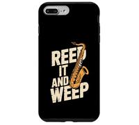 Jeu de Mots Amusant pour Saxophone Reed It and Weep Coque pour iPhone 7 Plus/8 Plus