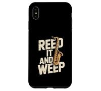 Jeu de Mots Amusant pour Saxophone Reed It and Weep Coque pour iPhone XS Max