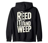 Jeu de Mots Amusant pour Saxophone Reed It and Weep Sweat à Capuche