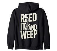 Jeu de Mots Amusant pour Saxophone Reed It and Weep Sweat à Capuche