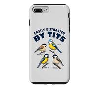 Jeu de Mots Amusant Qui Observe Les Oiseaux Facilement distrait par Les nichons Coque pour iPhone 7 Plus/8 Plus