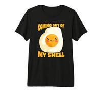 Jeu de Mots Amusant Qui Sort de ma Coquille T-Shirt Haut de Gamme