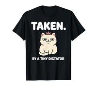 Jeu de Mots Amusant sur Un Chat Pris par Un Petit dictateur T-Shirt