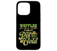 Jeu de Mots Amusant Waffles Over Gold pour Le Petit-déjeuner Coque pour iPhone 15 Pro Max