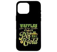 Jeu de Mots Amusant Waffles Over Gold pour Le Petit-déjeuner Coque pour iPhone 16 Pro Max