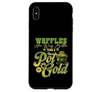 Jeu de Mots Amusant Waffles Over Gold pour Le Petit-déjeuner Coque pour iPhone XS Max