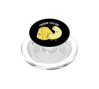 Jeu de Mots au Fromage Amusant au Cheddar Together PopSockets PopGrip pour MagSafe