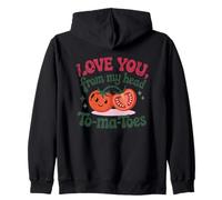 Jeu de mots aux tomates Love You From My Head To-Ma-Toes Sweat à Capuche