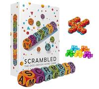 Jeu de mots avec dés, jeu de société familial rapide avec dés de lettres, jeu de dés d'orthographe, jeu de société stimulant pour le cerveau pour les fêtes et les soirées en famille (12Dice)