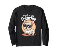 Jeu de mots bouledogue français | Pardon My Frenchie - Cool Manche Longue
