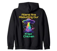 Jeu de mots d'amant de poulet frit avec des vibrations d'enlèvement d'OVNI extraterrestres Sweat à Capuche