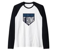 Jeu de Mots de Baseball ramener à la Maison Manche Raglan