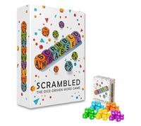 Jeu de mots de dés brouillés pour 1 à 5 joueurs, jeu d'exercices cérébraux, jeux de dés avec lettres d'orthographe, jeux de mots en famille pour adultes, jeux de société amusants pour les fêtes (1PCS)