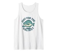Jeu de Mots de pêche Amusant Just for The Halibut Fish Humour Débardeur