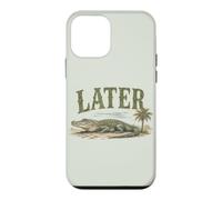 Jeu de Mots drôle Alligator Plus Tard rétro Reptile Coque pour iPhone 12 Mini