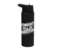 Jeu de mots drôle de bingo - Tonight Will Be Numbelievable Stainless Steel Insulated Water Bottle