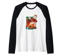 Jeu de Mots drôle de Père Noël méchant Nourriture Sale Manche Raglan