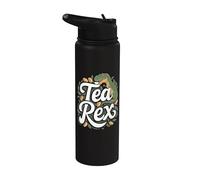 Jeu de mots drôle dinosaure T-Rex - Tea Rex Stainless Steel Insulated Water Bottle