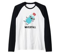 Jeu de Mots drôle en Forme de Chute d'eau Manche Raglan
