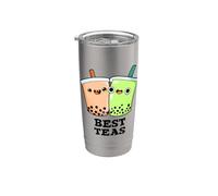 Jeu de mots drôle entre meilleurs amis de Best-Teas Gobelet isotherme en acier inoxydable double paroi