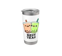 Jeu de mots drôle entre meilleurs amis de Best-Teas Gobelet isotherme en acier inoxydable double paroi